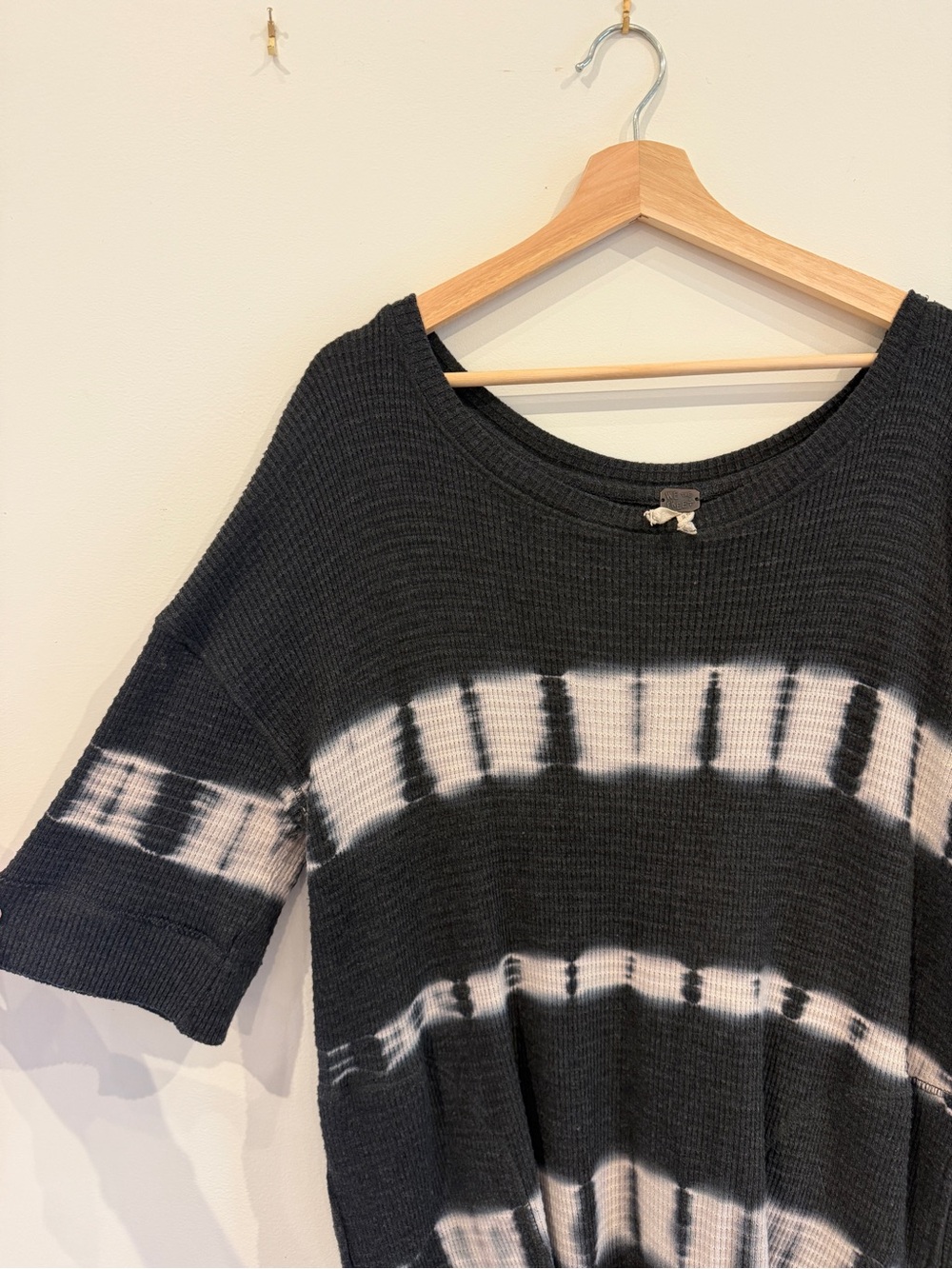 FREE PEOPLE Waffle Knit Tunic Dress